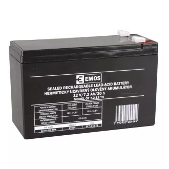 AKUMULÁTOR SLA 12V 7,2Ah FA4,7