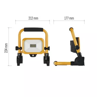 EMOS PŘENOSNÝ NABÍJECÍ LED REFLEKTOR ACCO 10W, 1000LM, IP54