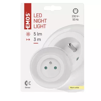 EMOS LED Noční světlo P3320, noční senzor