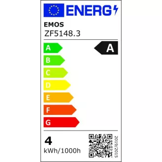 LED žárovka A60/E27/3,8W/60W/806lm/neutrální bílá,3ks