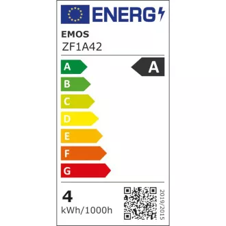 EMOS LED FLM MINI GL 3,8W(60W) 806lm E14 WW A CLAS