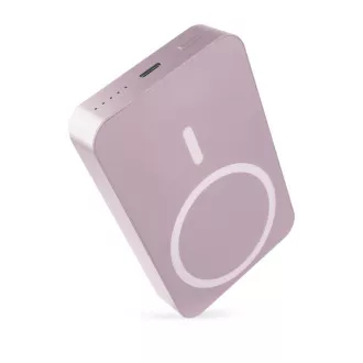 EMOS POWERBANKA WI1046, bezdrátové nabíjení 20W, 10.000mAh, LOSOSOVÁ, 1xUSB-C