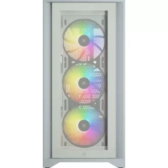 CORSAIR iCUE 4000X RGB TG mid-tower, bílá CORSAIR iCUE 4000X RGB TG mid-tower, bílá