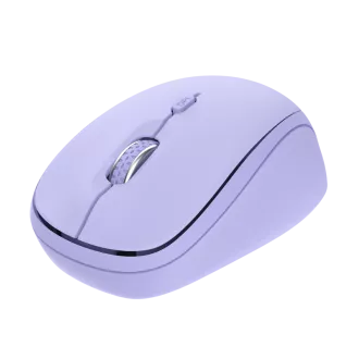 TRUST Yvi+ Multi-Device/Kancelářská/Optická/1 600 DPI/USB+BT/Fialová