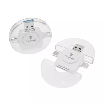 VIKING ČTEČKA PAMĚŤOVÝCH KARET V4 USB3.0 4V1 bílá VIKING ČTEČKA PAMĚŤOVÝCH KARET V4 USB3.0 4V1 bílá