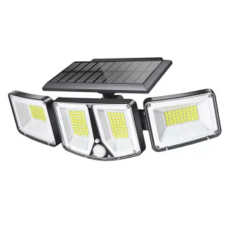 Venkovní solární LED světlo s pohybovým senzorem VIKING S180/1200lm/2200mAh/3 režimy/IP65