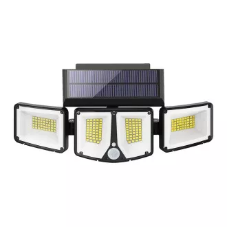 Venkovní solární LED světlo s pohybovým senzorem VIKING S180/1200lm/2200mAh/3 režimy/IP65