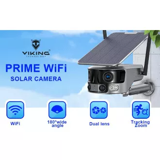 Solární kamera Viking PRIME-WiFi/18000mAh/barevné noční vidění/IP66/aplikace/Android/iOS