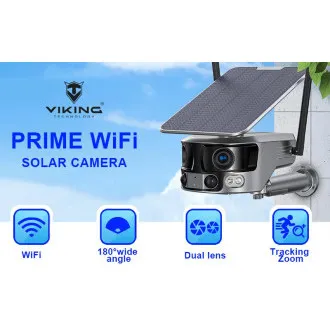 Solární kamera Viking PRIME-WiFi/18000mAh/barevné noční vidění/IP66/aplikace/Android/iOS - Rozbalené