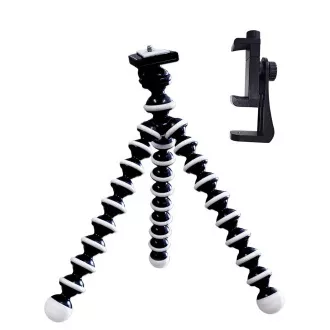 Cestovní stativ VIKING Tripod 4D/délka 25,5cm/pružná,odolná guma/max. zátěž 2kg/upínací šroub 1/4"