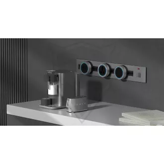 Zásuvková lišta - zápustná Viking LZ60B/230V,50Hz/60cm délka/černá/až 7 modulů/IP20/hliník/zápustná
