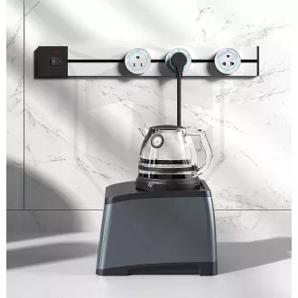 Zásuvková lišta - zápustná Viking LZ60B/230V,50Hz/60cm délka/černá/až 7 modulů/IP20/hliník/zápustná