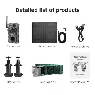 Solární kamera Viking HDs05 4G/2304x1296/PIR detekce/pohybový senzor/7800mAh
