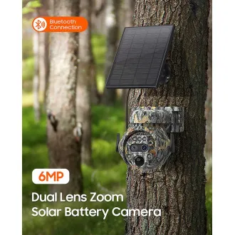 Solární kamera Viking HDs04 4G šedá/2304x1296/PIR detekce/pohybový senzor/7800mAh