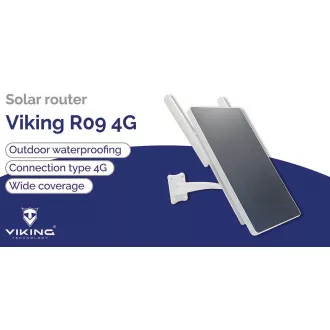 Solární router Viking R09 4G/solární napájení/WiFi až pro 8 zařízení/download - 15Mbps Solární router Viking R09 4G/solární napájení/WiFi až pro 8 zařízení/download - 15Mbps
