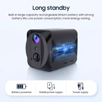 Minikamera Viking S309 Wifi/1080P/noční vidění/pohybový senzor/2500mAh/mobilní aplikace