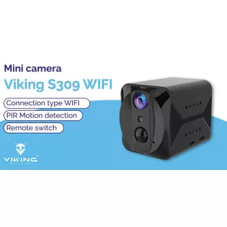 Minikamera Viking S309 Wifi/1080P/noční vidění/pohybový senzor/2500mAh/mobilní aplikace