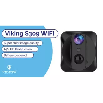 Minikamera Viking S309 Wifi/1080P/noční vidění/pohybový senzor/2500mAh/mobilní aplikace