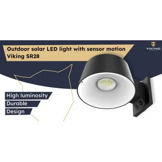 Venkovní solární LED světlo Viking SR28/1000lm /solární napájení / 4000K (denní bílá)/ 4 režimy