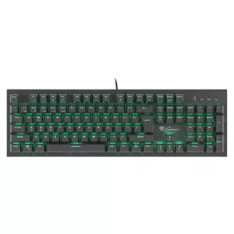 Genesis herní mechanická klávesnice THOR 300/RGB/Outemu Blue/Drátová USB/US layout/Černá
