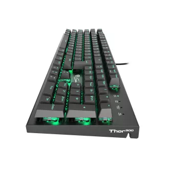 Genesis herní mechanická klávesnice THOR 300/RGB/Outemu Blue/Drátová USB/US layout/Černá