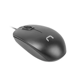 Natec laserová myš HAWK/1000 DPI/Kancelářská/Laserová/1 000 DPI/Drátová USB/Černá