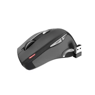 Natec optická myš JAGUAR/2400 DPI/Ergonomická/Blue Track/Pro praváky/2 400 DPI/Bezdrátová USB/Černá Natec optická myš JAGUAR/2400 DPI/Ergonomická/Blue Track/Pro praváky/2 400 DPI/Bezdrátová USB/Černá