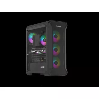 Počítačová skříň Genesis IRID 505 ARGB V2/Midi Tower/Transpar./Černá
