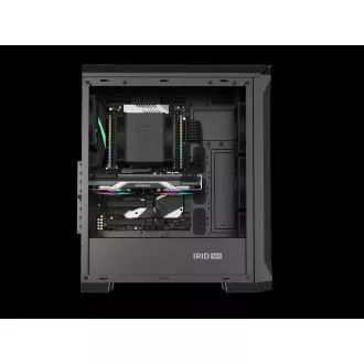 Počítačová skříň Genesis IRID 505 ARGB V2/Midi Tower/Transpar./Černá