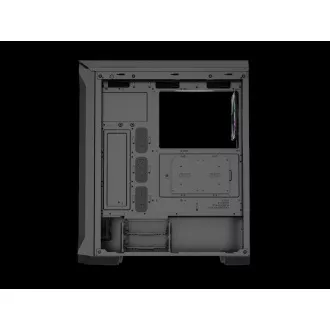 Počítačová skříň Genesis IRID 505 ARGB V2/Midi Tower/Transpar./Černá