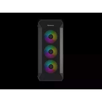 Počítačová skříň Genesis IRID 505 ARGB V2/Midi Tower/Transpar./Černá