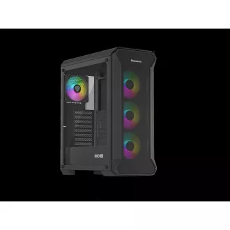 Počítačová skříň Genesis IRID 505 ARGB V2/Midi Tower/Transpar./Černá