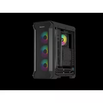 Počítačová skříň Genesis IRID 505 ARGB V2/Midi Tower/Transpar./Černá