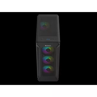 Počítačová skříň Genesis IRID 505 ARGB V2/Midi Tower/Transpar./Černá