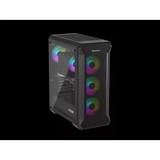 Počítačová skříň Genesis IRID 505 ARGB V2/Midi Tower/Transpar./Černá