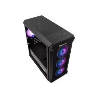 Počítačová skříň Genesis IRID 503 ARGB V2/Micro Tower/Transpar./Černá
