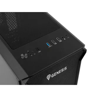 Počítačová skříň Genesis IRID 503 ARGB V2/Micro Tower/Transpar./Černá