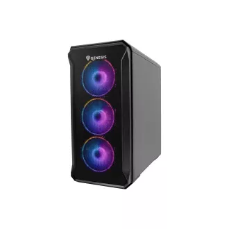Počítačová skříň Genesis IRID 503 ARGB V2/Micro Tower/Transpar./Černá