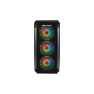 Počítačová skříň Genesis IRID 503 ARGB V2/Micro Tower/Transpar./Černá