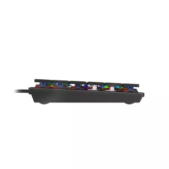 Genesis herní mechanická klávesnice THOR 420/RGB/Content Slim Blue/Drátová USB/US layout/Šedá
