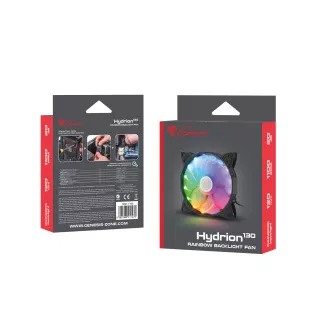 Ventilátor Genesis Hydrion 130, dúhové LED podsvícení, 120mm