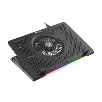Chladící podložka pro NB Genesis Oxid 450 RGB do 15.6", hliníkové tělo
