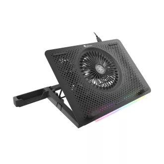 Chladící podložka pro NB Genesis Oxid 450 RGB do 15.6", hliníkové tělo