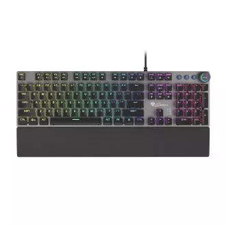 Genesis herní mechanická klávesnice THOR 400/RGB/Kailh Red/Drátová USB/US layout/Černá Genesis herní mechanická klávesnice THOR 400/RGB/Kailh Red/Drátová USB/US layout/Černá