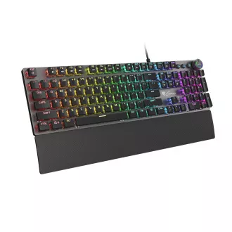 Genesis herní mechanická klávesnice THOR 400/RGB/Kailh Red/Drátová USB/US layout/Černá Genesis herní mechanická klávesnice THOR 400/RGB/Kailh Red/Drátová USB/US layout/Černá