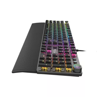 Genesis herní mechanická klávesnice THOR 400/RGB/Kailh Red/Drátová USB/US layout/Černá Genesis herní mechanická klávesnice THOR 400/RGB/Kailh Red/Drátová USB/US layout/Černá