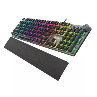 Genesis herní mechanická klávesnice THOR 400/RGB/Kailh Red/Drátová USB/US layout/Černá Genesis herní mechanická klávesnice THOR 400/RGB/Kailh Red/Drátová USB/US layout/Černá