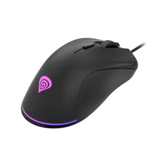 Genesis herní optická myš KRYPTON 200/RGB/6400 DPI/Herní/Optická/6 000 DPI/Drátová USB/Černá