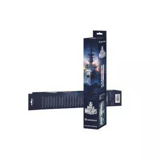 Herní podložka pod myš Genesis CARBON 500 WORLD of WARSHIPS ARMADA, MAXI 90x45cm