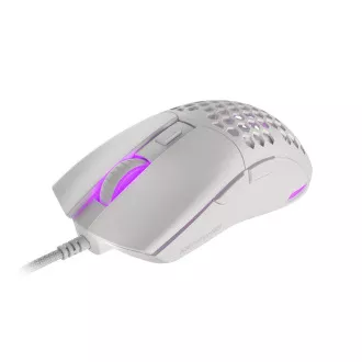Genesis herní optická myš KRYPTON 750/RGB/8000 DPI/Herní/Optická/8 000 DPI/Drátová USB/Bílá